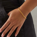 GRIBOX. | 6MM Gold Cuban Link Bracelet 18K