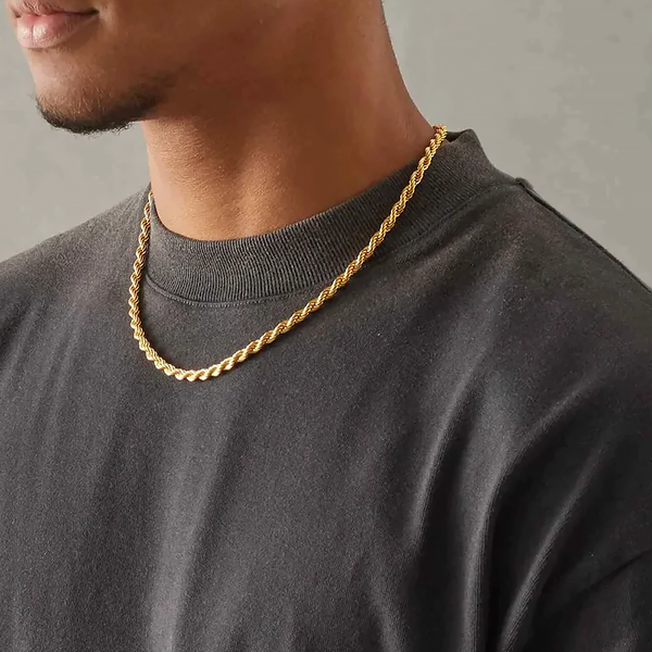 GYRO. | 5MM Gold Rope Chain 18K