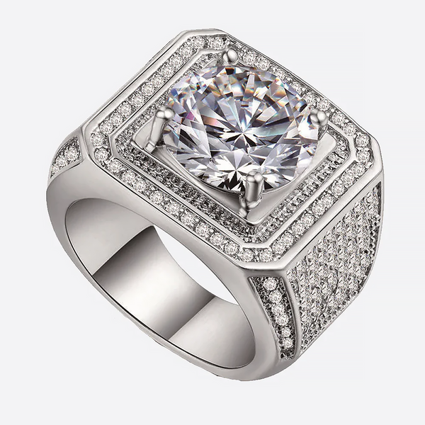 SYNG | King Silver Ring With Diamonds